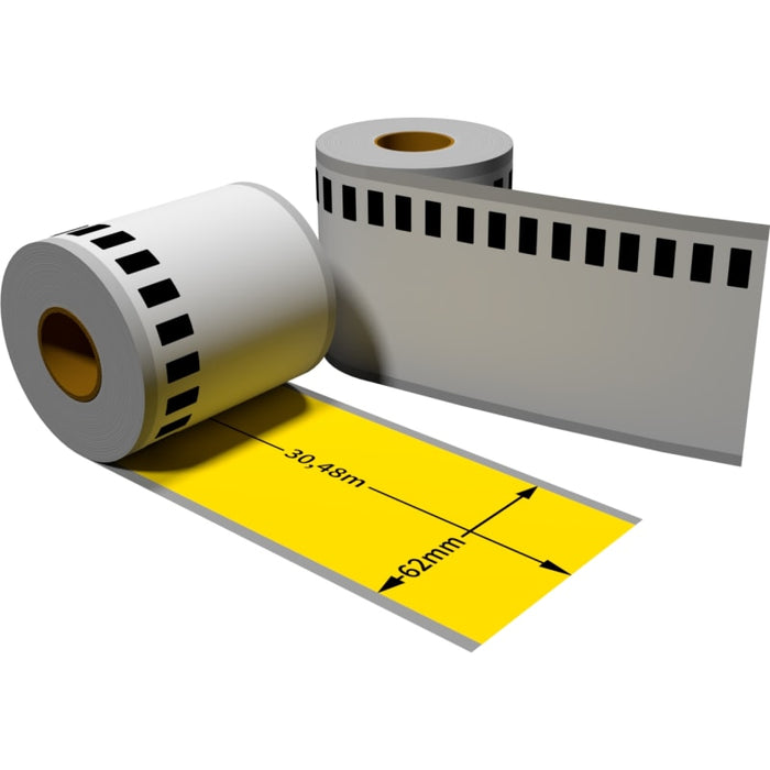 Adresetiketten DK-22205 DK2205, 5 rollen (eindeloos) 62 mm x 30,48 m Adresetiketten DK-22205 DK2205, 5 rollen (eindeloos) 62 mm x 30,48 m