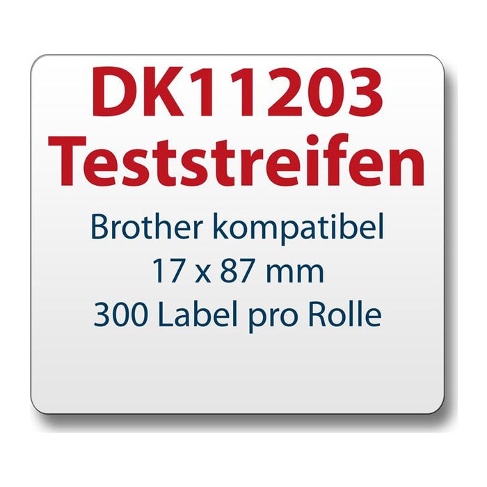 Testetiketten für Brother-Etikettendrucker