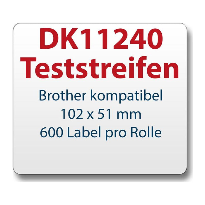 Testetiketten für Brother-Etikettendrucker