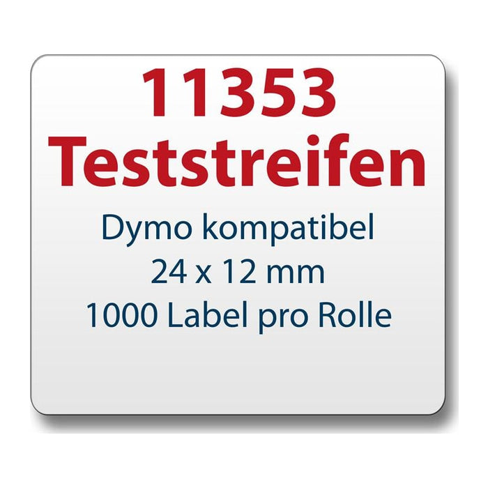 Testetiketten für Dymo-Etikettendrucker